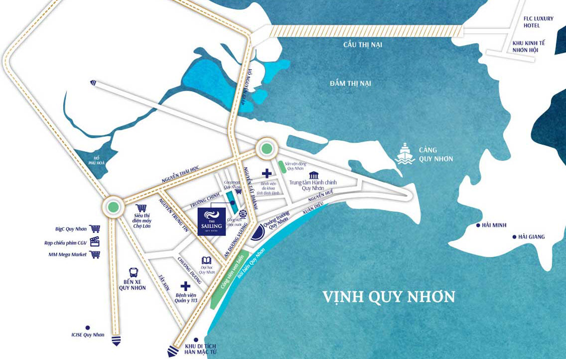 Vị Trí Căn Hộ The Sailing Quy Nhơn 